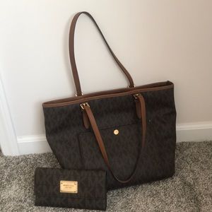 Michael Kors purse and wallet
